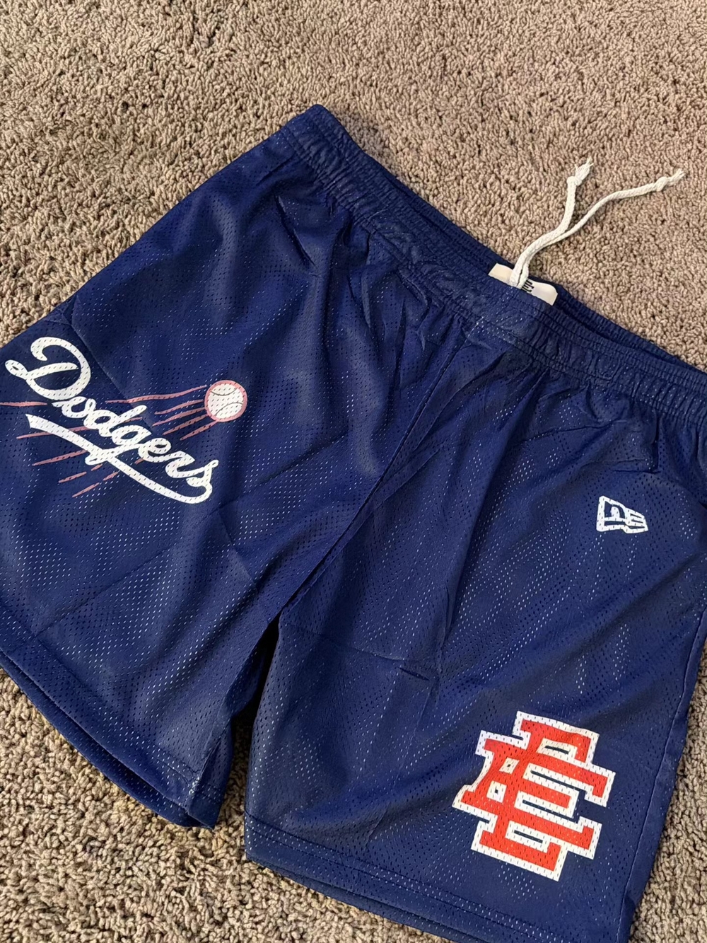 Eric Emanual Shorts Have The Dodgers And Nascar N The Other With Clouds M,M,XL